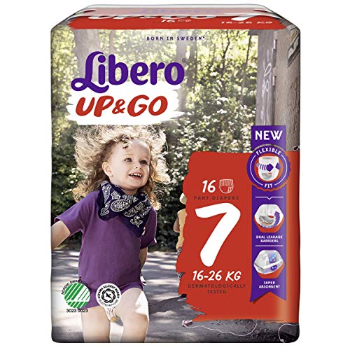 Libero UP&GO 7 Windeln für Babys, 16-26 kg, 1er Pack (1 x 16 Stück)