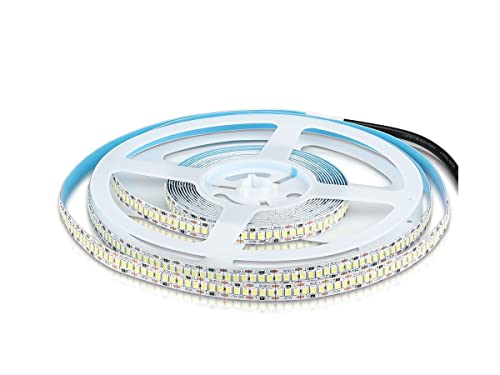 Superhelle LED-Streifen 12 V, 20 W/m 240 SMD/m 2000 lm/m, 5 Meter IP20, 10 mm breit (warmweiß 3000 K)