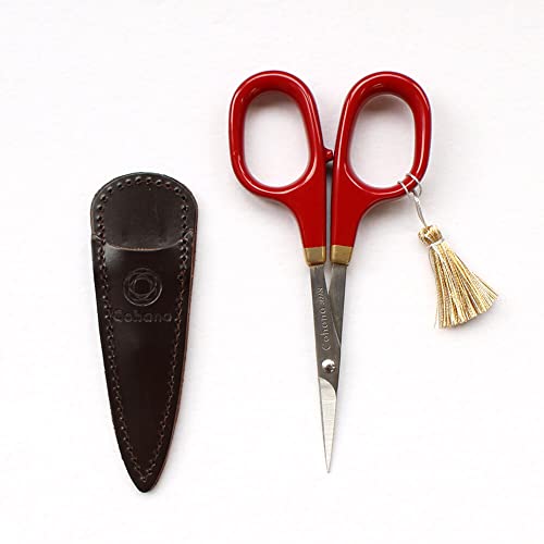 Cohana - Cohana Red (10.5cm) Scissors with Gold Lacquer - 1 Piece