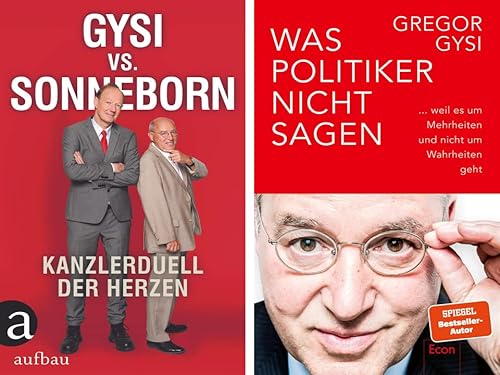 Gregor Gysi | 2er Set als Hardcover | Kanzlerduell der Herzen + Was Politiker nicht sagen.