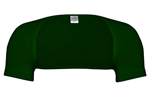 wobera Angora Schulterwärmer mit ½ Arm aus 20% Angora (Gr. XXL, Farbe: jägergrün)