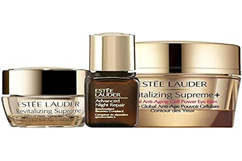 Estee Lauder Cosmetici trattamento viso Revitalizing supreme + global anti-aging cell power eye balm confetto regalo - 15 ml + 5 ml + 7 ml