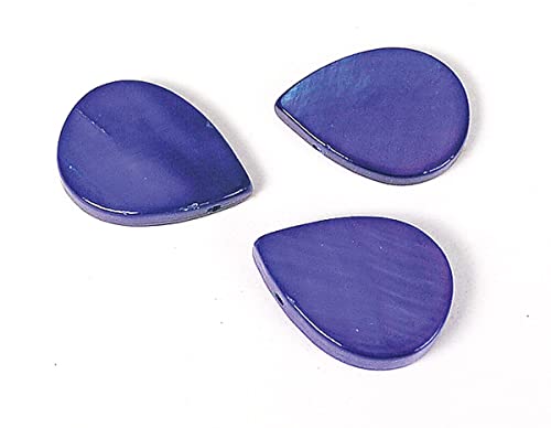 Perlmutt-Muschel, glänzend, Marineblau, 14 x 10 mm, 250 g, 279u, ca.