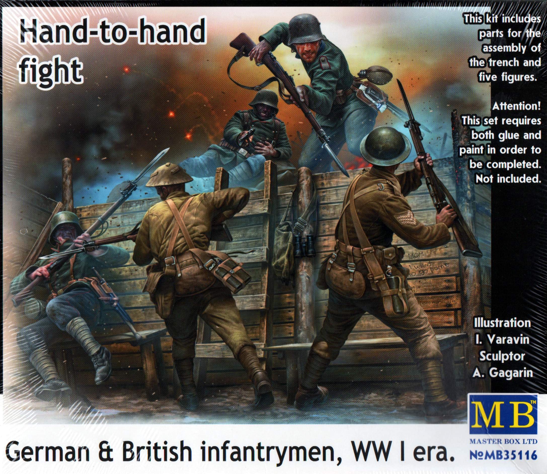 Master Box MB35116 - Figur Handtohand Fight German und British infantrymen WWI era