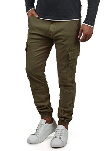 Indicode Bromfield Herren Cargohose Lange Hose mit Taschen, Größe:XL, Farbe:Army (600)