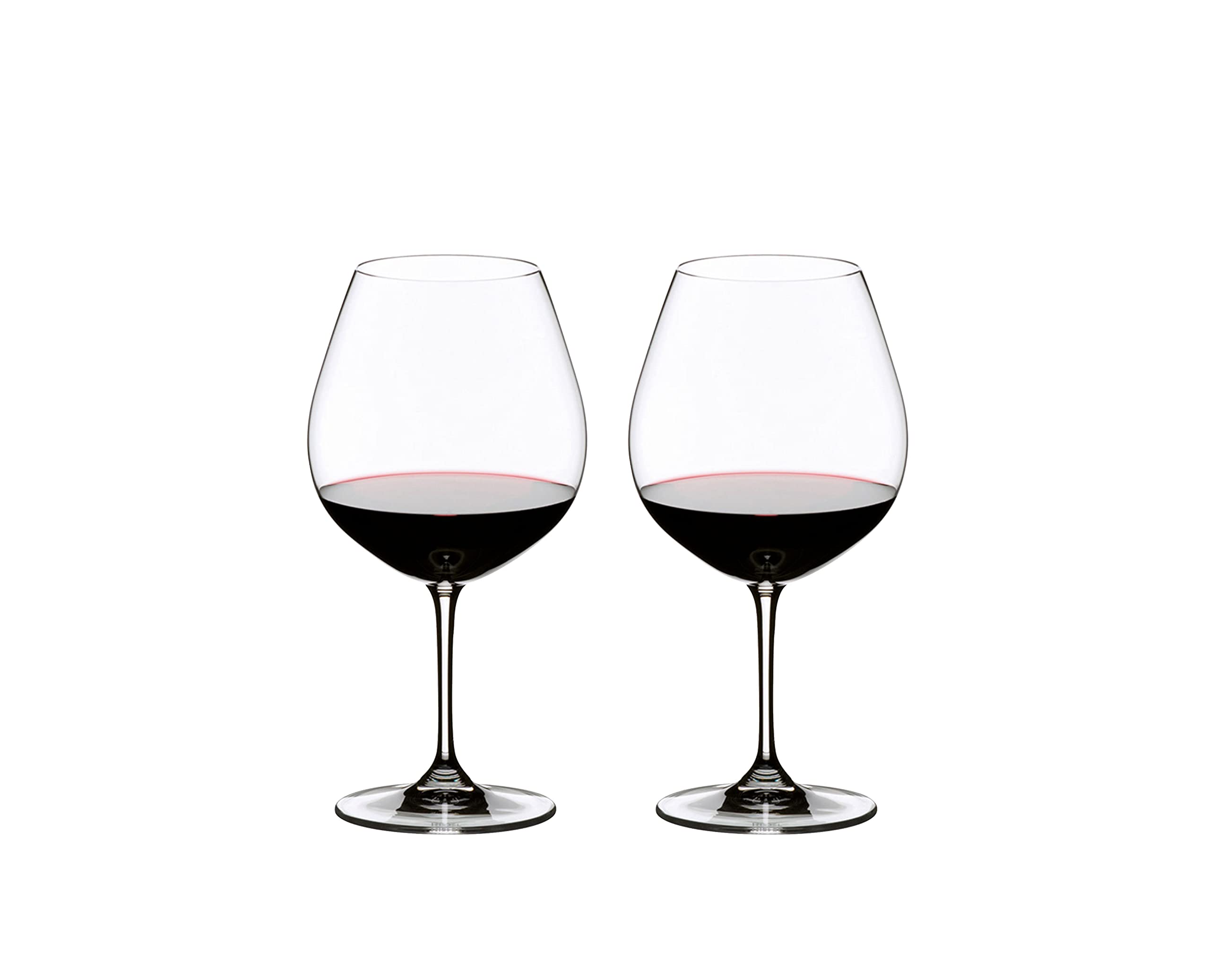 RIEDEL 6416/07 Vinum Pinot Noir (Burgundy Red), 2-teiliges Rotweinglas Set, Kristallglas