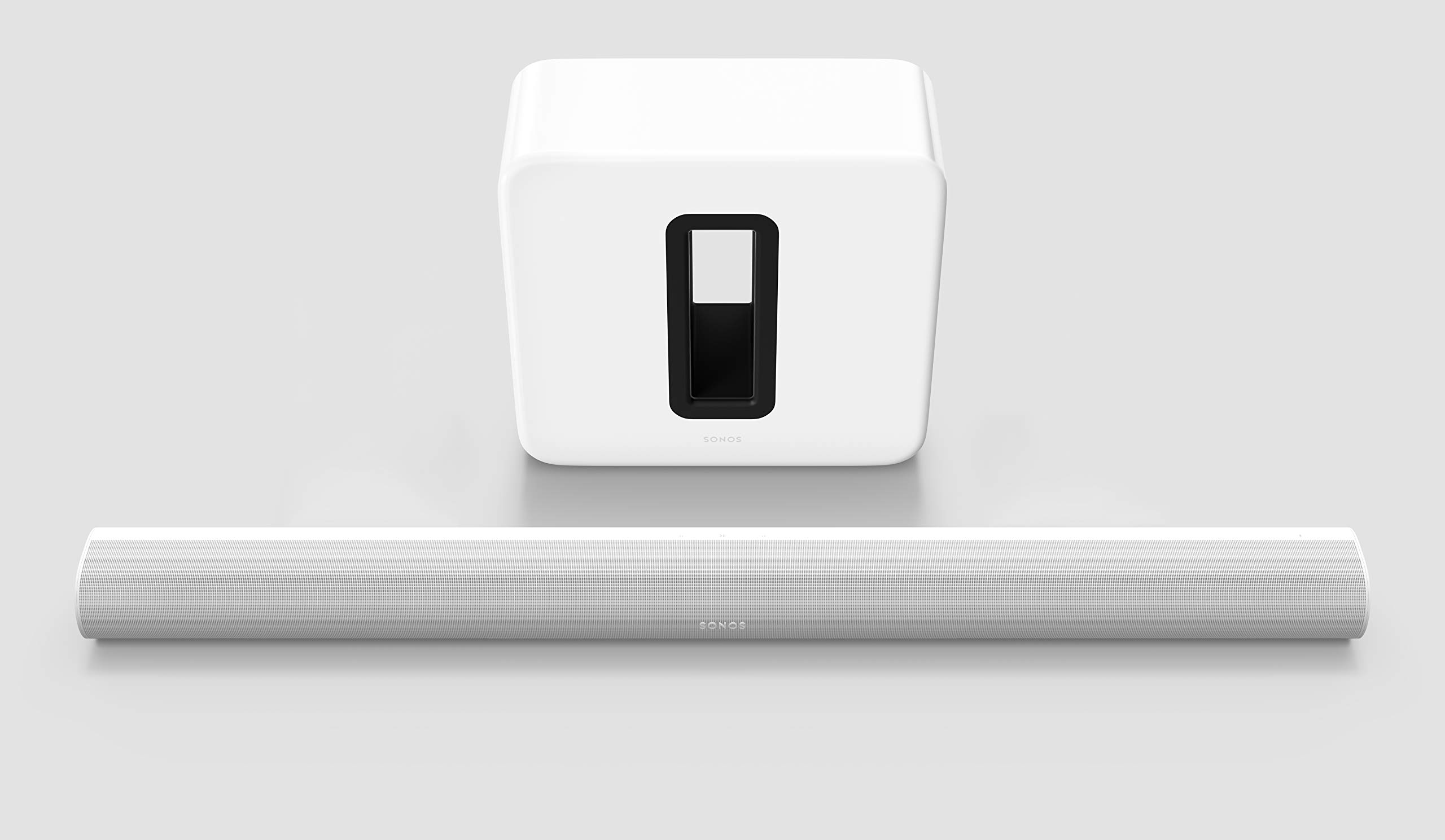 Sonos Arc Set | Soundbar + Sub, weiß – Elegante Premium Soundbar für mitreißenden Kino Sound – Mit Dolby Atmos, Apple AirPlay2, Sprachsteuerung - inkl. Sonos Sub