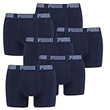 PUMA 6 er Pack Boxer Boxershorts Men Herren Unterhose Pant Unterwäsche, Farbe:321 - Navy, Bekleidungsgröße:XL