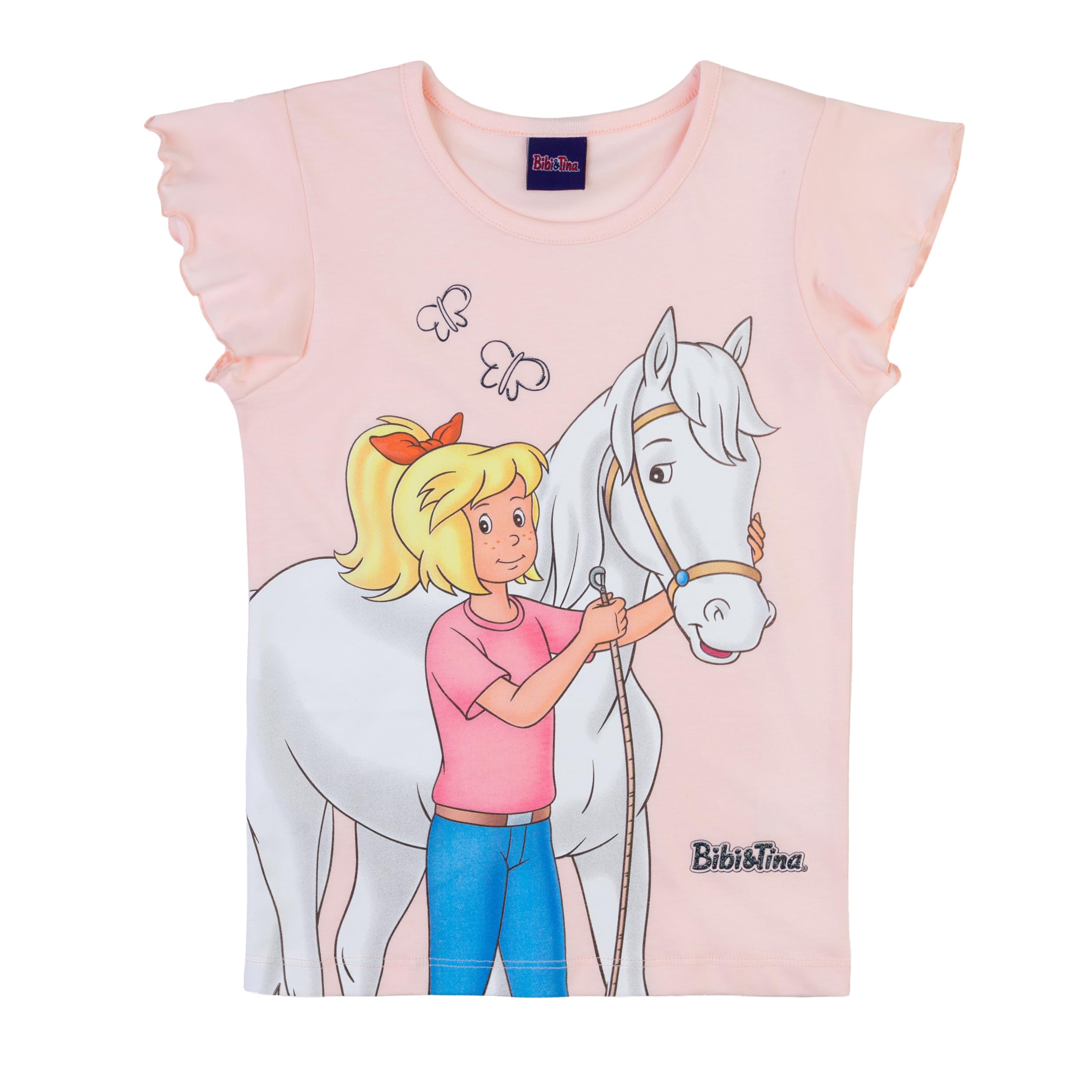 Bibi & Tina Mädchen T-Shirt 82412 rosa, Größe 128, 8 Jahre