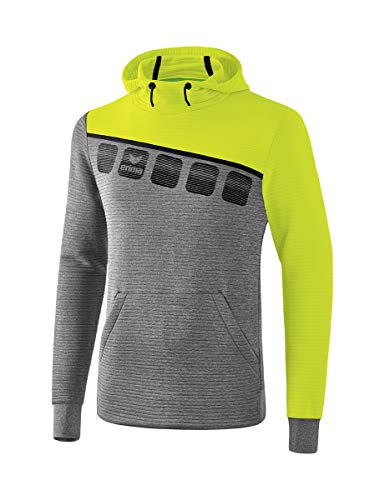 ERIMA Herren 5-C Kapuzensweat mit integrierter Kängurutasche und Cotton Touch