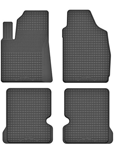 KO-RUBBERMAT Gummimatten Fußmatten 1.5 cm Rand geeignet zur FIAT Panda II (Bj. 2003-2012) ideal angepasst 4 -Teile EIN Set