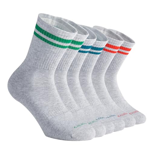 CALZITALY PACK 2/3/4 PAARE Gepolsterte Socken, Anti Blister Socken, Sport Socken, Tennis Running Running Sport Socken | Made in Italy (39-42, 3 Paare - Asa)