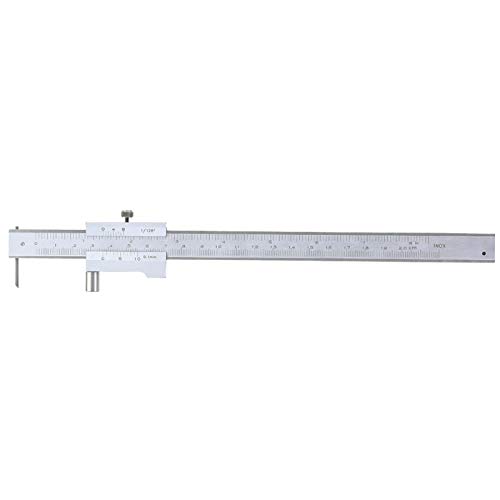 Heayzoki Parallel Crossed Caliper 0-200mm,Stainless Steel Vernier Calipers,Marking Gauge,Parallel Crossed Vernier Caliper,Marking Tool,Convenient to Use