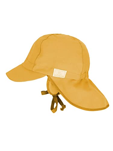PICKAPOOH Bio-Sonnenhut Tom mit UV-Schutz, Golden Yellow, Gr. 44