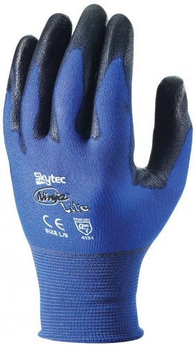10 Pairs Of Skytec Ninja Lite Work Gloves Ultra Light Safety Wear PU Coated - Size 8 Medium by Skytec