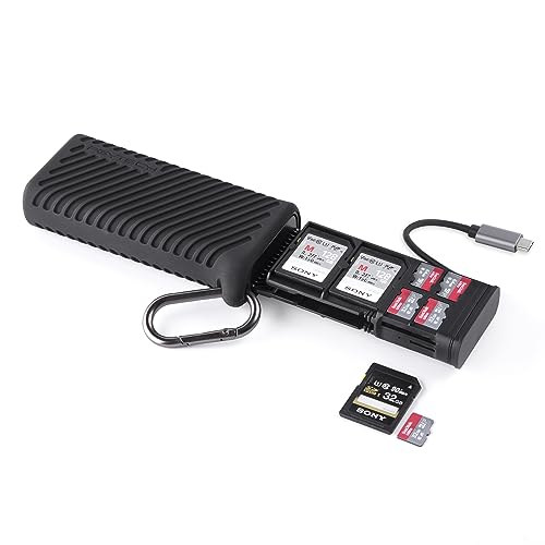 PGYTECH CreateMate High-Speed-Speicherkartenleser USB 3.1 Typ-C Schnittstelle SD/TF Kartenhalter für Kameras, Smartphones, Drohnen, Action-Kameras