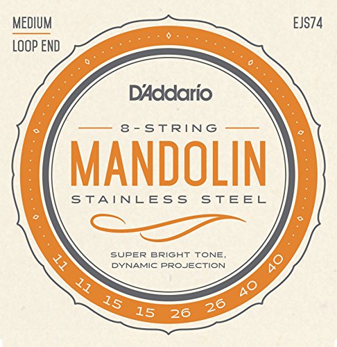 D'Addario EJS74 Mandoline-Saiten, Phosphor Bronze 11–40 Edelstahl