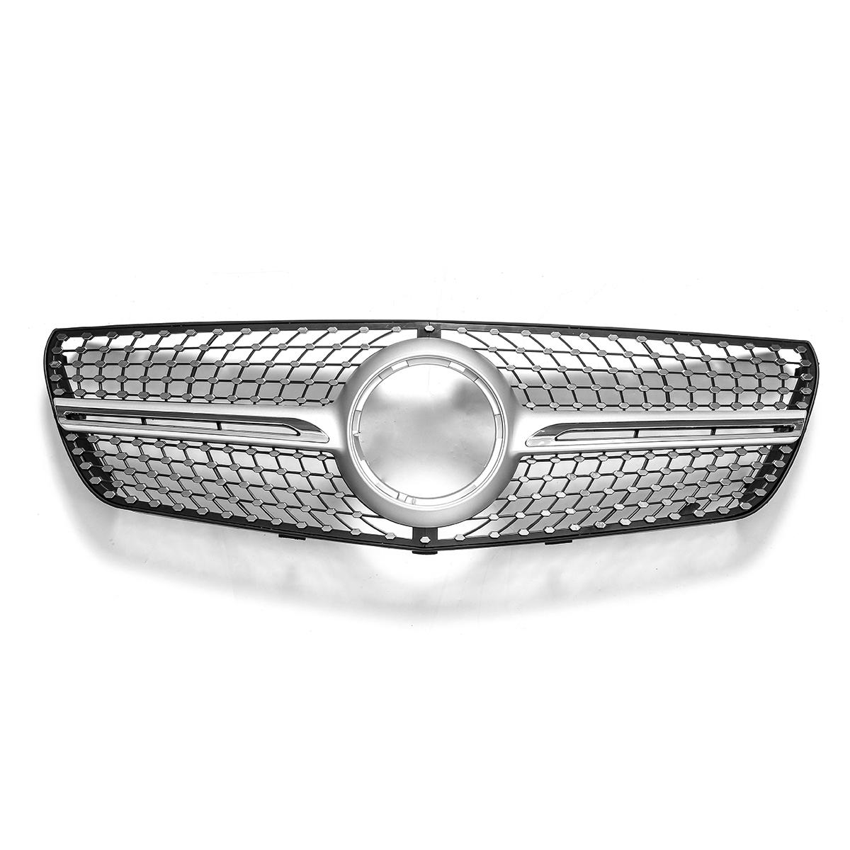 Diamant-Look-Frontstoßstangen-Grill Silber für Mercedes Benz Vito 2015-2018