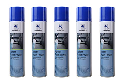 5x Normfest - Coolwater - Geruchsvernichter und Lufterfrischer Aerofit Raumspray (Inhalt je 400ml, insgesamt 2000ml)