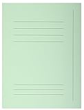 Exacompta 235004E Aktenmappen Packung (mit 50 Aktenmappen, aus Manila-Karton, 3 Klappen, mit Beschriftungsfeld, 210g, DIN A4, 24 x 32 cm) grün