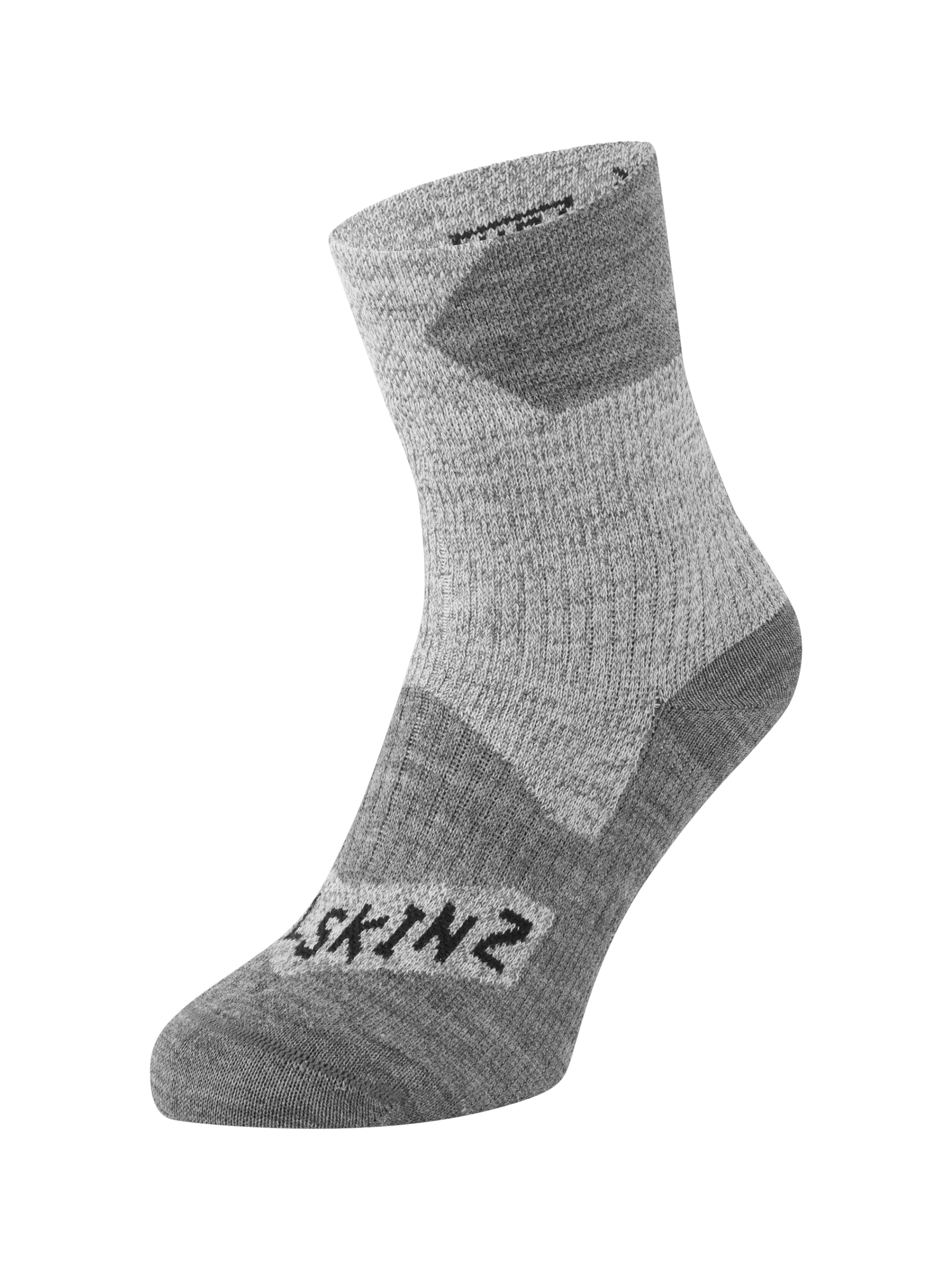 Sealskinz Unisex Allwetter Wasserdichte Socken – Knöchellang, Grau, L