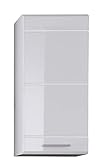 trendteam smart living - Hängeschrank Wandschrank - Badezimmer - Mezzo - Aufbaumaß (BxHxT) 37 x 77 x 23 cm - Farbe Weiß - 128050101