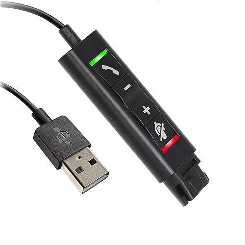 Haveratio VoiceJoy QD (Quick Disconnect) Anschluss an USB-Adapterkabel, Soundkarte unterstützt ENC Noise Cancelling Management-Kabel