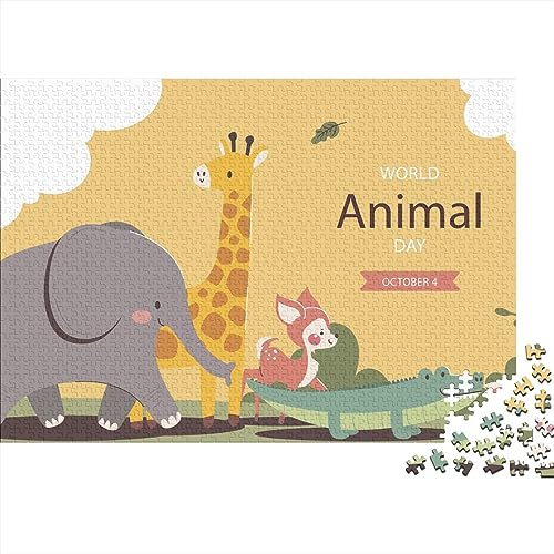 Zoological Park Personalisiertes Puzzle Familie Herausfordernde Spiele Lernen Lernspielzeug Mit Ihrem Bild Und Eine Personalisierte Box Für Weihnachten Geburtstag Geschenke 1000pcs (75x50cm)