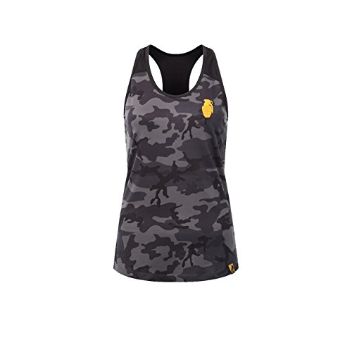 Grenade Sportswear Damen GRE1002 Achselshirt, schwarz-Camouflage, S