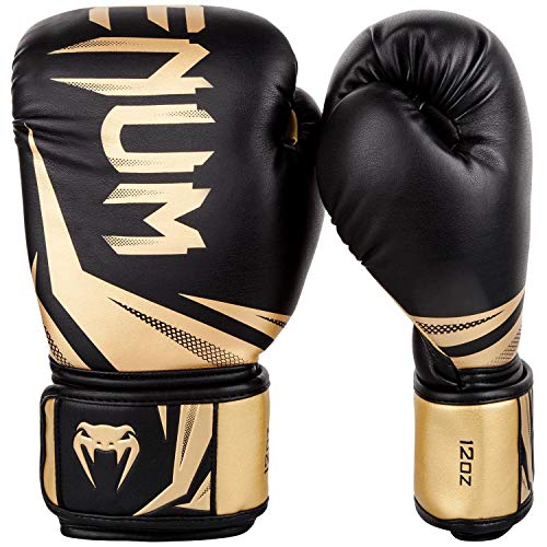 Venum Challenger 3.0 Boxhandschuhe, Schwarz/Gold, 16 oz