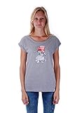 IRIEDAILY Sommer T-Shirt Damen - It Hasi Tee in Grey-Melange, S