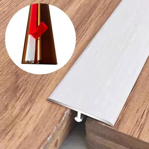 Selbstklebender T-Typ-Schwellenstreifen aus Aluminiumlegierung, Druckstreifen for Holzbodenfliesen über der Tür, Steinverbindungen, Türstreifen-T-Typ-Kartenstreifen (Color : C)