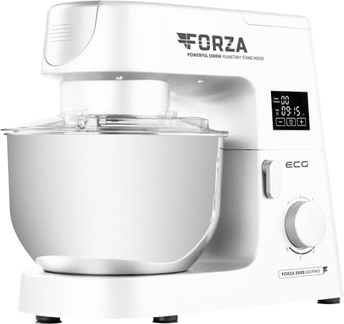 Forza 5500 1500 W Küchenmaschine 6,5 l (Edelstahl, Weiß) (Edelstahl, Weiß) (Versandkostenfrei)