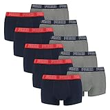 PUMA Herren Shortboxer Unterhosen Trunks 100000884 10er Pack, Wäschegröße:M, Artikel:-006 Blue/Grey Melange