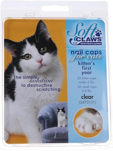 SOFTCLAWS® Krallenschutzes für Kätzchen - Durchsichtig