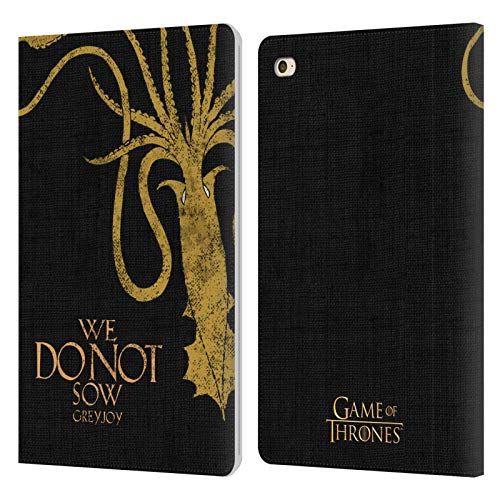 Head Case Designs Offizielle HBO Game of Thrones Greyjoy House Mottos Leder Brieftaschen Handyhülle Hülle Huelle kompatibel mit Apple iPad Mini 4