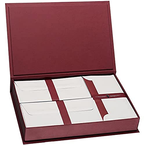 Rössler 1051831170 - Paper Royal - Briefpapierkassette, 40/10/50, A4/DL/DL, bordeaux/grau