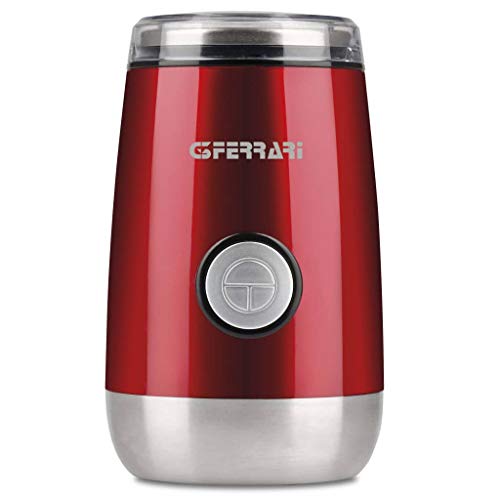 G3 Ferrari Cafexpress Kaffeemühle aus rotem Edelstahl, 150 W