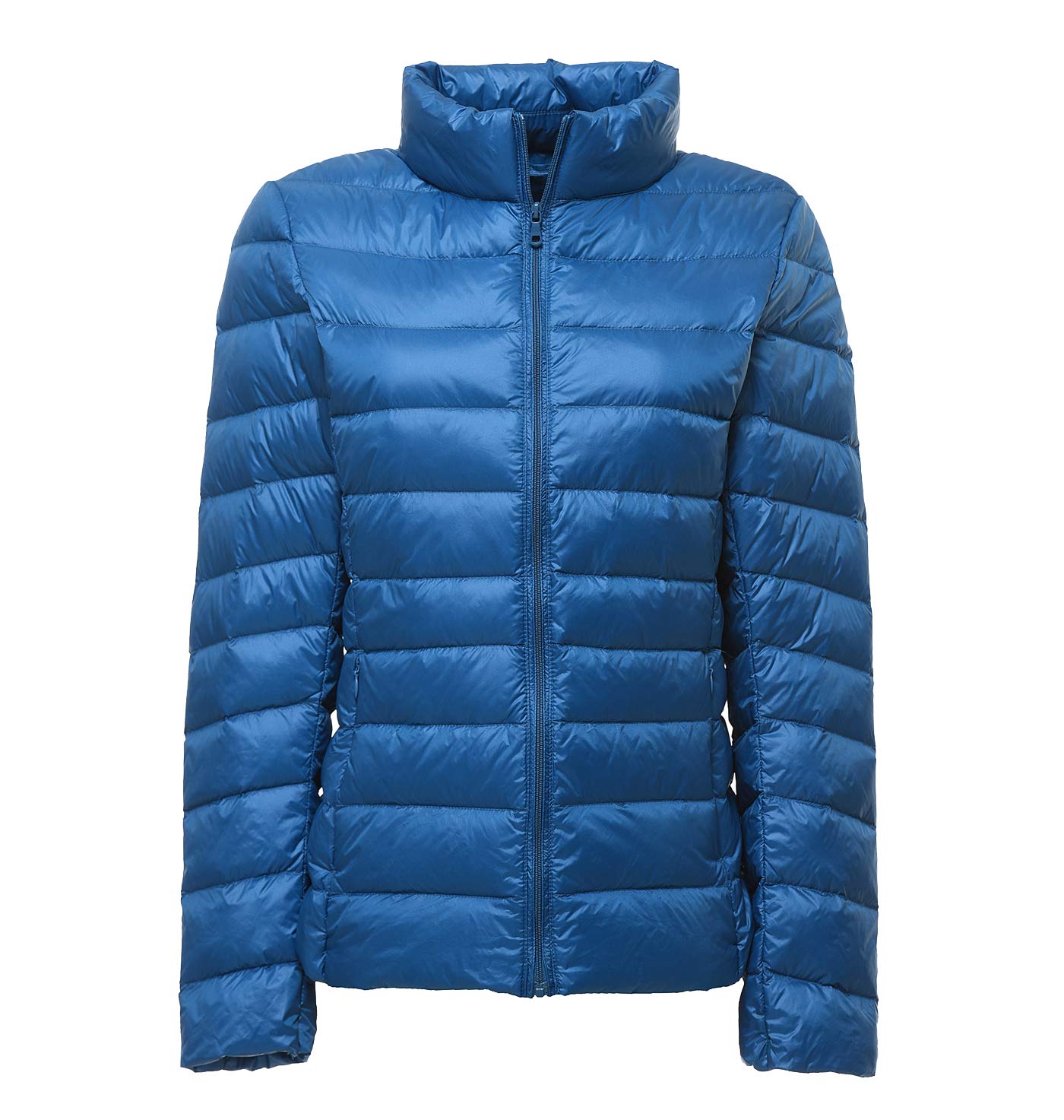 Leichte Daunenjacke Damen Steppjacke Leichter Daunenmantel Damen Stepp Winter Daunen Winterjacke Damen Leicht Ultraleichte Dünne Steppjacken Frauen Federleichte Softdaunenjacke Übergangsjacke Blau XXL