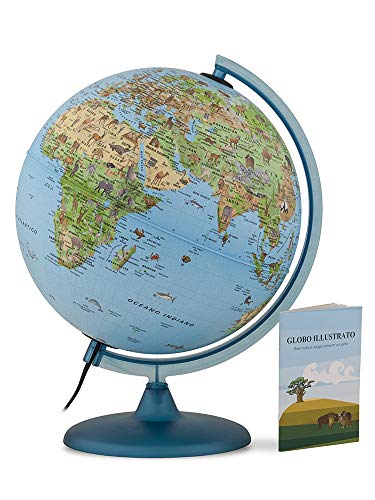 TECNODIDATTICA - Globus 0325sasaitkbbgd6 - Safari mit Buch, 25 cm