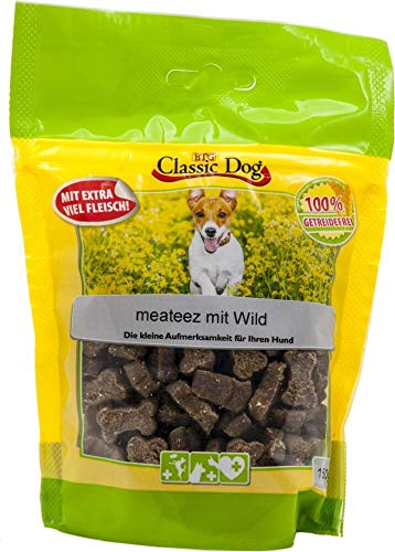 Classic Dog Snack meateez mit Wild | 12x 150g Hundesnack