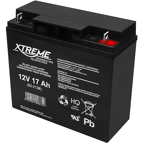 Xtreme Blei-Akku Gel Battery Lead Acid Battery Batterie Akku (12V 17Ah)