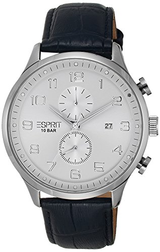 Esprit Herren-Armbanduhr XL Cerritos Chronograph Quarz Leder ES105581002