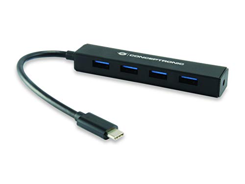 Conceptronic ctc4usb3 – USB C zu 4 Port Hub USB 3. 0 – Kleine Bauweise – Plug and Play