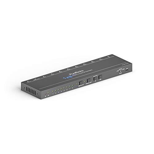 PureTools SP-HD18D - HDMI Splitter 1x8, 4K (60Hz 4:4:4), Signalverteilung mit nur einem Gerät