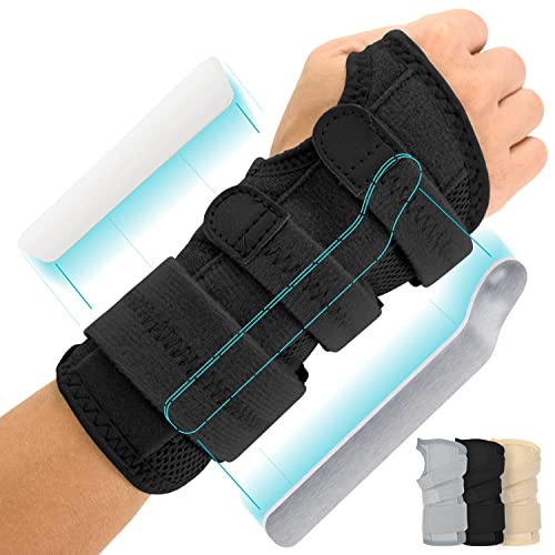 Vive Karpaltunnel-Bandage (links und rechts) – Arm-Kompressions-Handstützschiene – für Männer, Frauen, Kinder, Bowling, Sehnenscheidenentzündung, Arthritis, Sport, Golf (schwarz)