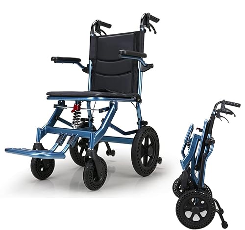 Tragbare, komfortable, mobile Rollstuhl-Verdrängungsmaschinen für den Außenbereich mit Handbremse, zusammenklappbarer, komfortabler, mobiler Rollstuhl-Verdrängungsmaschinen für den Außenbere