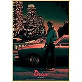 Drive Ryan Gosling Movie Poster Printed Wall Posters Art Home Room Painting Wall Picture/Stickers 50×70Cm No Frame