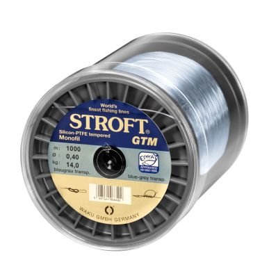 STROFT GTM 1000 m Monofile Angelschnur 0.03 mm bis 0.575 mm Blaugrau transparent (0,525mm-22,7kg)