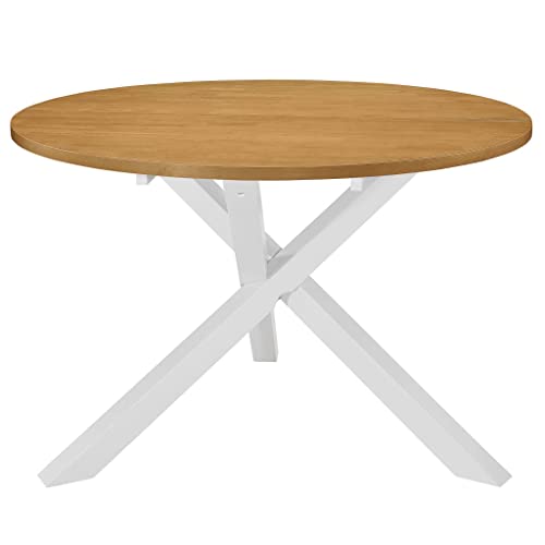 Weiß und Braun Abmessungen: 120 x 75 cm (Durchmesser x H) Kinder-Aufsitz-Quad mit Sound und Licht Rot Möbel Tische Esstische